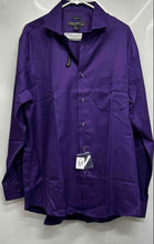Load image into Gallery viewer, Pronto Uomo Mens Purple Long Sleeve Non-Iron Dress Shirt Size 17 34/35 W/ Tag