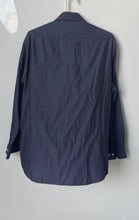 Load image into Gallery viewer, Michael Kors Mens Blue Printed Slim Fit Collared Dress Shirt Size 16.5 32/33 L