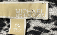 Load image into Gallery viewer, Michael Kors Womens Black White Leopard Print Boat Neck Blouse Top Size 0X