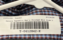 Load image into Gallery viewer, Banana Republic Mens Multicolor Gingham Long Sleeve Dress Shirt Size 16-16.5 L