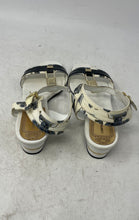 Load image into Gallery viewer, Loretta Pettinari Womens White Leather Buckle Open Toe Strappy Sandals Size 8