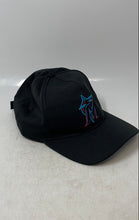 Load image into Gallery viewer, MLB Mens Black Miami Marlins Embroidered Logo Adjustable Baseball Cap
