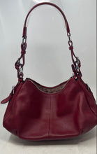 Load image into Gallery viewer, Heshe Womens Red Leather Inner Pockets Adjustable Strap Zipper Hobo Bag