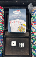 Load image into Gallery viewer, Pavilion Casino Game Set Poker Chips Dice Playing Cards With Aluminum Case