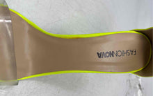 Load image into Gallery viewer, Fashion Nova Womens Lose It All Yellow Leather Ankle Strap Heels Size 8 1/2