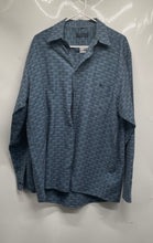 Load image into Gallery viewer, Casa Moda Mens Blue Long Sleeve Spread Collar Dress Shirt Size Large