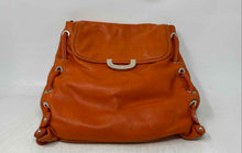 Load image into Gallery viewer, Charles David Womens Orange Leather Inner Pocket Adjustable Strap Crossbody Bag