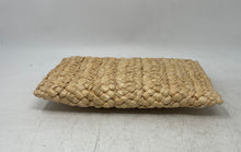 Load image into Gallery viewer, Unbranded Womens Beige Woven Straw Flap Envelope Mini Clutch Purse