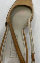 Load image into Gallery viewer, Unisa Womens Brown Square Toe Block Slingback Heels Size 8.5B