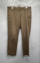 Load image into Gallery viewer, Banana Republic Mens Aiden Dark Khaki Slim Fit Straight Leg Chino Pants Sz 33x30