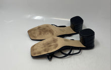 Load image into Gallery viewer, Calvin Klein Womens Belma 2 Black Croco-Embossed Block Heel Slide Sandals Sz 9.5