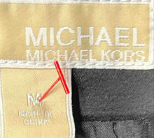 Load image into Gallery viewer, Michael Kors Womens Black Long Sleeve Notch Collar Open Front Blazer Size M