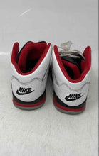 Load image into Gallery viewer, Nike Boys Air Jordan 5 440890-120 White Red Leather Basketball Shoes Size 9C
