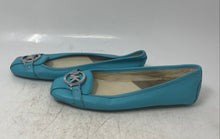 Load image into Gallery viewer, Michael Kors Womens Fulton Moc Turquoise Leather Slip-On Ballet Flats Size 8.5 M