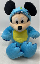 Load image into Gallery viewer, Disney Blue Silly Dino-Roaring Mickey Mouse Interactive Plush Toy Not Tested
