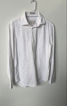 Load image into Gallery viewer, Bugatchi Mens White 8-Way Stretch Long Sleeve Button-Up Shirt Size Medium