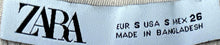 Load image into Gallery viewer, Zara Womens Beige Long Sleeve Crew Neck Ribbed Pullover Blouse Top Size S
