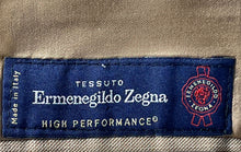 Load image into Gallery viewer, Ermenegildo Zegna Mens Brown Long Sleeve Two-Button Blazer Size 35