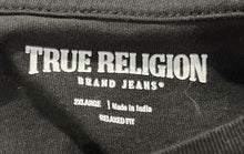 Load image into Gallery viewer, True Religion Mens Black Cotton Graphic Print Relaxed Fit T-Shirt Size 2XL