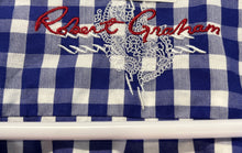 Load image into Gallery viewer, Robert Graham Mens Blue Printed Long Sleeve Collared Button-Up Shirt Size XL