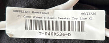 Load image into Gallery viewer, J. Crew Womens Black Cotton Long Sleeve Button Front Cardigan Sweater Size XL