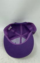 Load image into Gallery viewer, Mens Purple Adjustable Flat-Brim Hip-Hop Style Snapback Baseball Cap