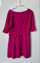 Load image into Gallery viewer, Banana Republic Womens Pink Bell Sleeve Back-Zip Flounce Peplum Dress Size 10