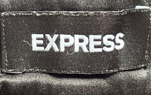 Load image into Gallery viewer, Express Womens Gray Pinstripe Columnist Barely Bootcut Leg Dress Pants Size 8R