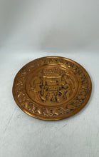 Load image into Gallery viewer, Copper Green And Gold Color Round Decorative Wall Plaque 3 Pieces