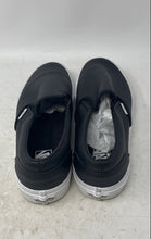 Load image into Gallery viewer, Vans Mens Asher Black Leather Round Toe Low Top Slip-On Sneaker Shoes Size 11