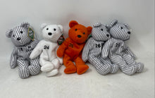 Load image into Gallery viewer, Set Of 5 Pcs Salvino's 1998 Plush Bear Mixed Variety Bamm Beano's Toy With Tag