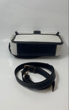 Load image into Gallery viewer, Nine West Womens Gray And Black Detachable Crossbody Strap Shoulder Handbag
