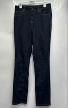 Load image into Gallery viewer, DKNY Womens Blue Dark Wash Pockets Stretch Denim Straight Leg Jeans Size 8