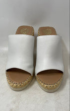 Load image into Gallery viewer, Vince Camuto Womens Brissia White Leather Slip-On Wedge Espadrille Heels Size 8M