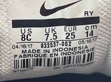 Load image into Gallery viewer, Nike Kids Court Royale 833537-002 Black White Leather Sneakers Shoes Size 8C