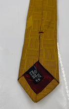 Load image into Gallery viewer, Salvatore Ferragamo Mens Yellow Geometric Print Silk Designer Tie Made In Italy