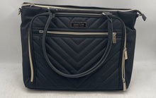 Load image into Gallery viewer, Kenneth Cole Reaction Womens Black Inner Pocket Bottom Studs Satchel Purse