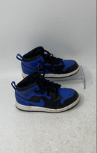 Load image into Gallery viewer, Nike Boys Air Jordan 1 Mid 640735-077 Blue Black Lace-Up Sneaker Shoes Size 10C