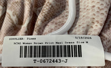 Load image into Gallery viewer, BCBGMAXAZRIA Womens Beige Animal Print Criss Cross Front Maxi Dress Size M