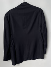 Load image into Gallery viewer, Pronto Uomo Couture Mens Black Pinstripe Long Sleeve Two-Button Blazer Size 38