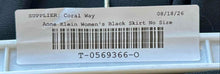 Load image into Gallery viewer, Anne Klein Womens Black Pleated Back-Zip A-Line Skirt No Size