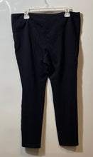 Load image into Gallery viewer, Liz Claiborne Womens Black Flat Front Elastic Waist Ankle Leggings Size XL