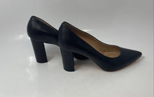 Load image into Gallery viewer, Antonio Melani Womens Black Leather Slip-On High Pump Heels Size 8.5M