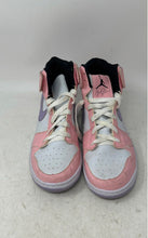 Load image into Gallery viewer, Nike Kids Air Jordan 1 Mid SE Pink White Purple Lace-Up Sneaker Shoes Size 2