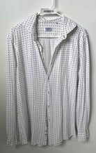 Load image into Gallery viewer, Fusaro Antonio Mens White Printed Cotton Long Sleeve Dress Shirt Size 17.5/44