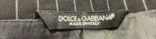 Load image into Gallery viewer, Authentic Dolce & Gabbana Mens Black Pinstripe Blazer Size 52 Pit To Pit 21''