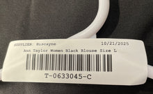 Load image into Gallery viewer, Ann Taylor Womens Black Sleeveless Scoop Neck Pullover Blouse Top Size Large