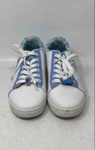 Load image into Gallery viewer, Disney Lilo & Stitch Womens White Blue Leather Lace-Up Sneaker Shoes Size 9