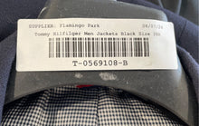 Load image into Gallery viewer, Tommy Hilfiger Mens Black Long Sleeve Pockets 2-Button Blazer Size 38R