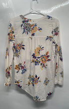 Load image into Gallery viewer, Old Navy Womens Multicolor Floral Cotton Long Sleeve Tunic Blouse Top Size XS